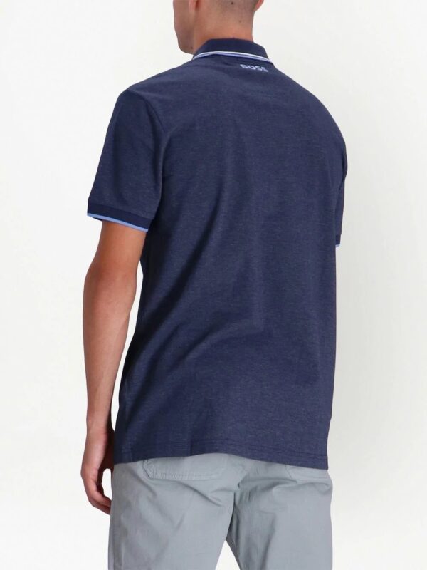 BOSS  logo-print cotton polo shirt - Image 4