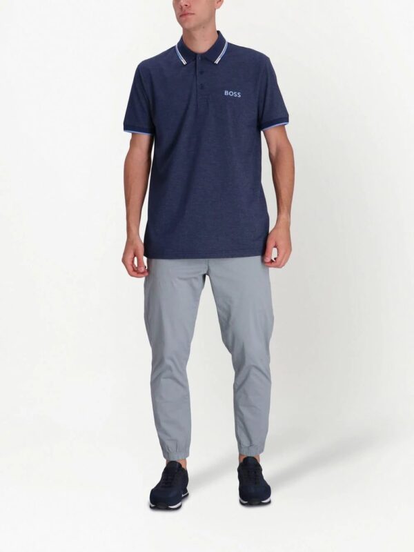 BOSS  logo-print cotton polo shirt - Image 2