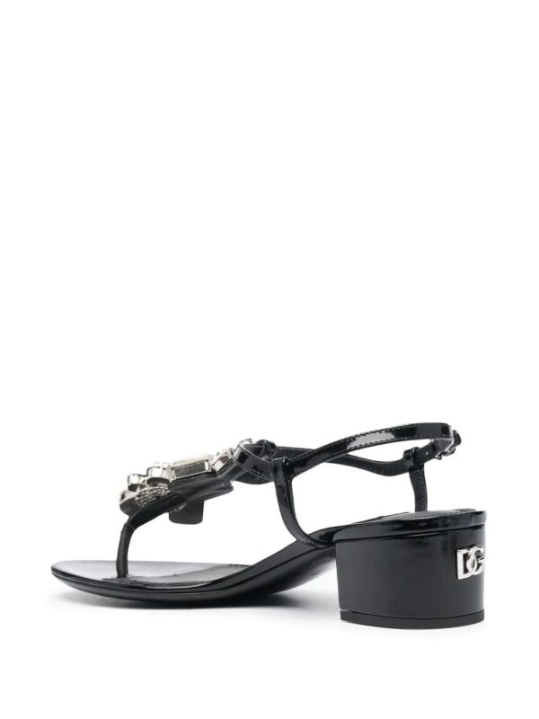 Dolce & gabbana  crystal-embellished leather sandals - Image 3