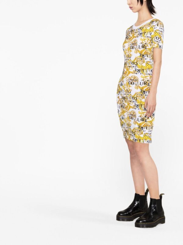 Versace Jeans Couture  logo-print T-shirt dress - Image 3