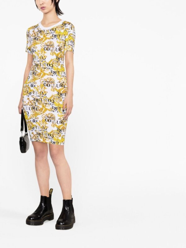 Versace Jeans Couture  logo-print T-shirt dress - Image 2