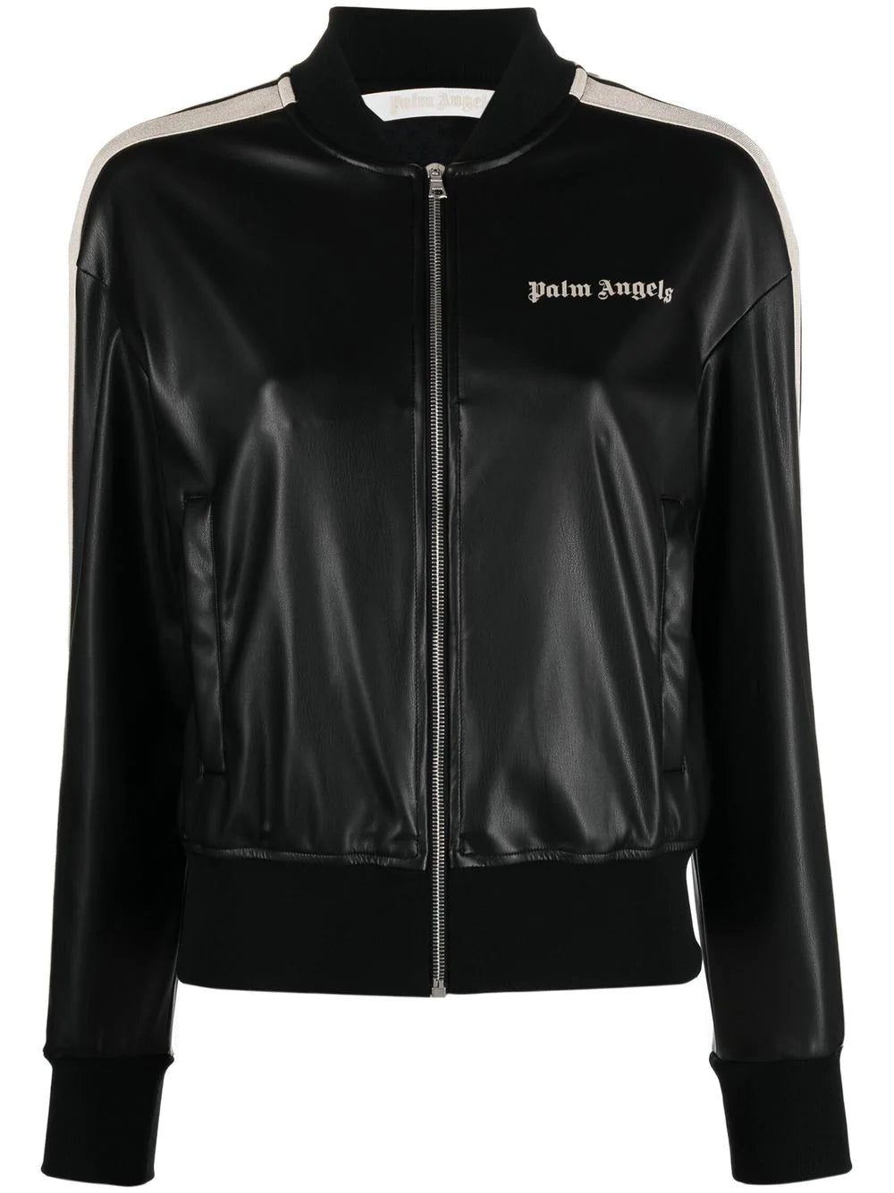 Palm Angels faux-leather bomber jacket