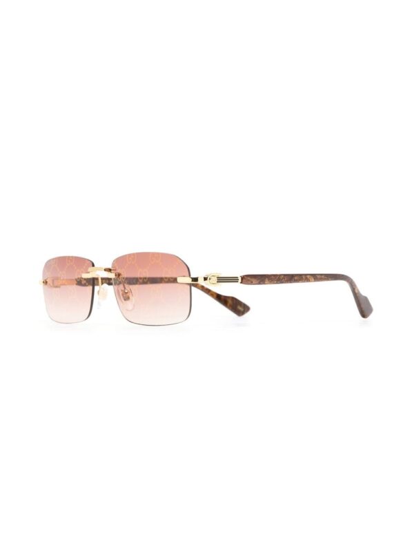 Gucci Eyewear marbled rectangle-frame sunglasses - Image 2