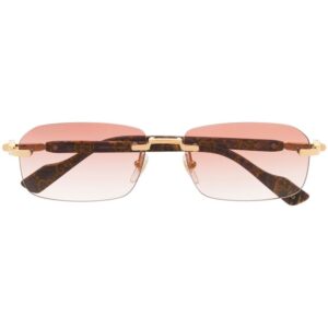 Gucci Eyewear marbled rectangle-frame sunglasses
