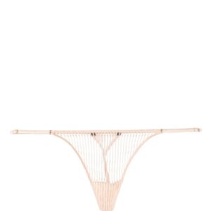 Kiki de Montparnasse  striped lace G-string thong
