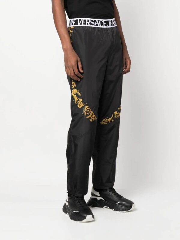 Versace Jeans Couture  Baroque-print track pants - Image 3