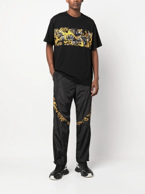 Versace Jeans Couture  Baroque-print track pants - Image 2