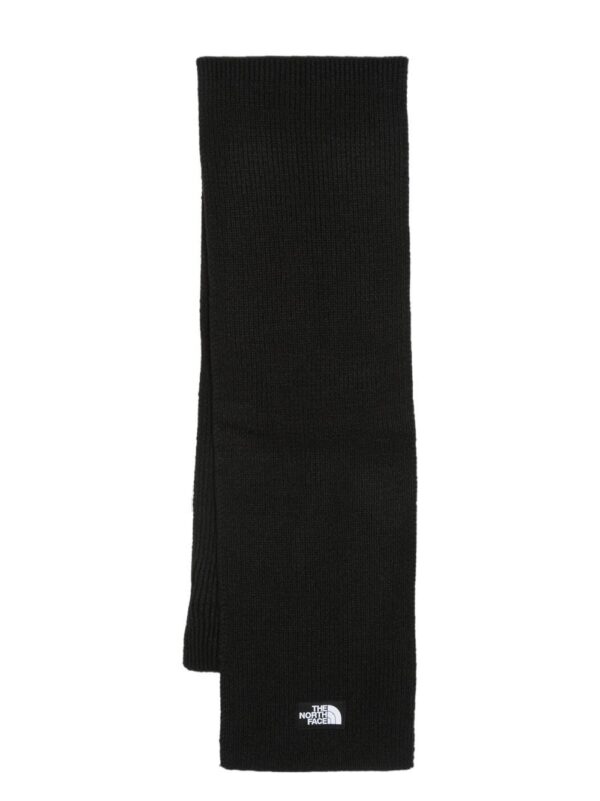 The North Face  logo-patch knitted scarf