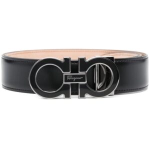 Ferragamo  enamelled Gancini-buckle belt