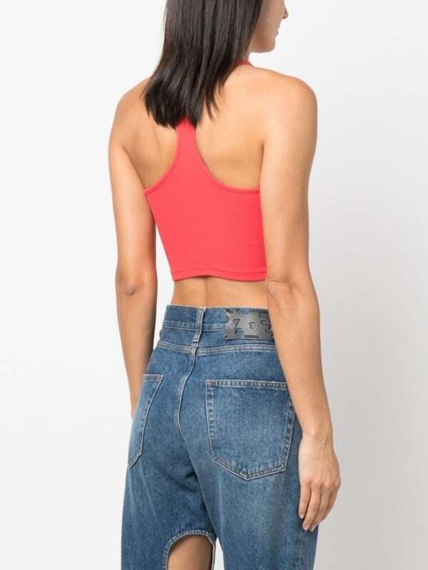 Off-White  logo-print cropped top - Image 4