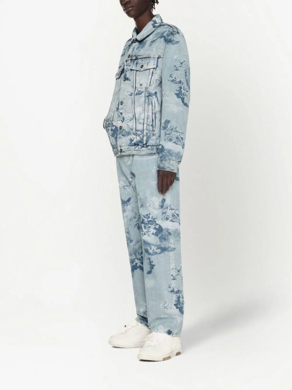 Off-White  Skate painting-print denim jacket - Image 3