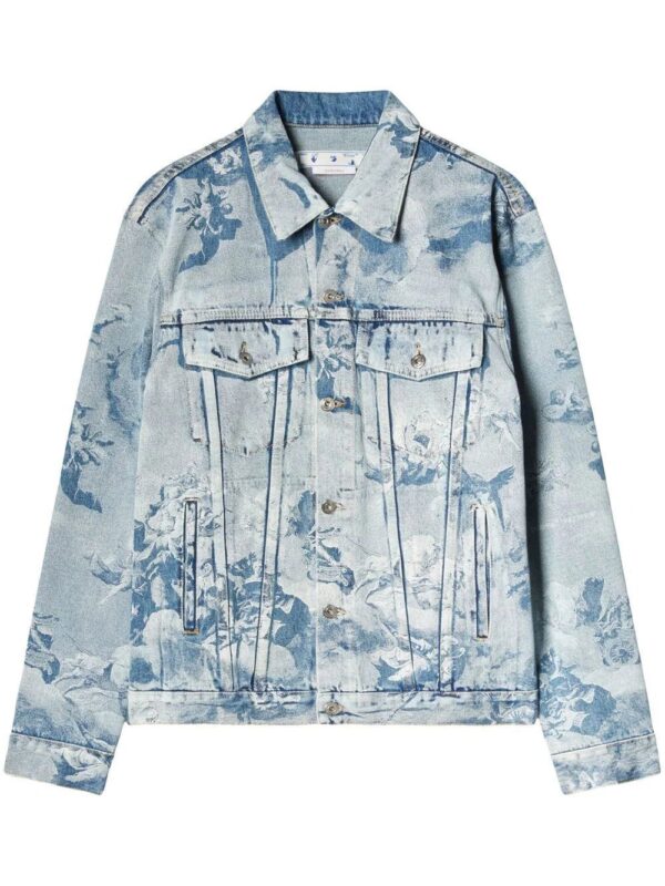 Off-White  Skate painting-print denim jacket