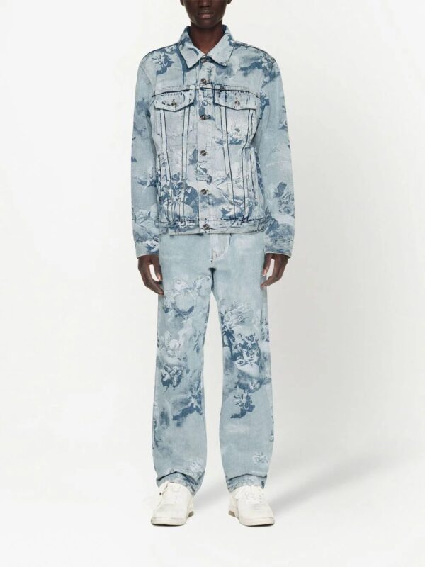 Off-White  Skate painting-print denim jacket - Image 2