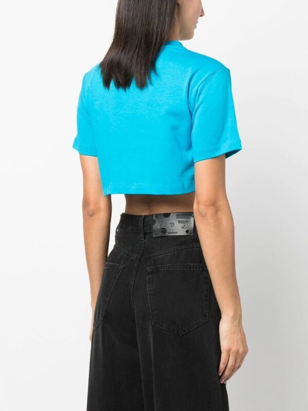 Off-White  cropped logo-print T-shirt - Image 4