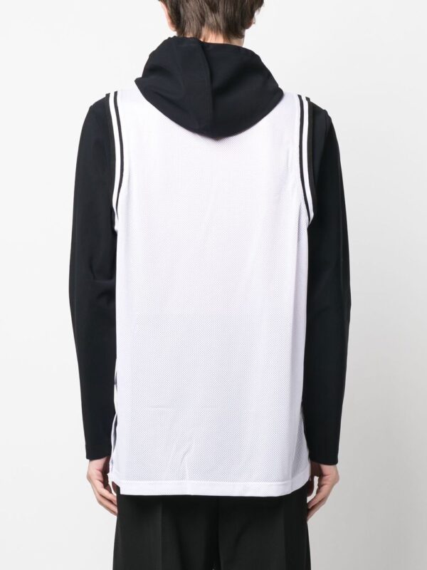 Balmain  logo-print long-sleeve hoodie - Image 4