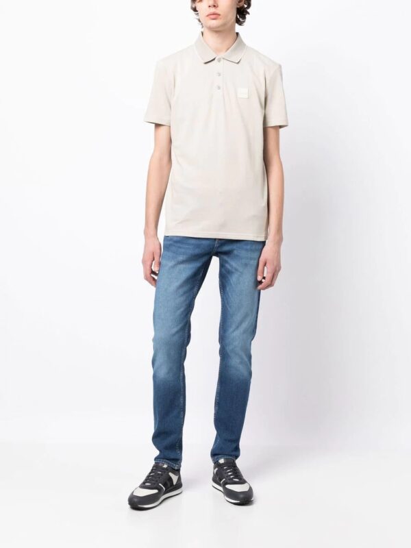BOSS  logo-patch polo shirt - Image 2