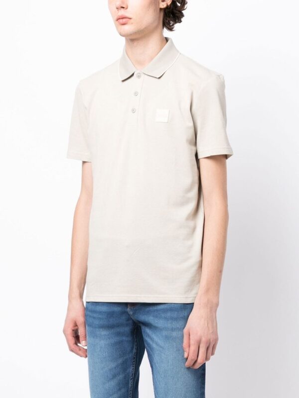 BOSS  logo-patch polo shirt - Image 3