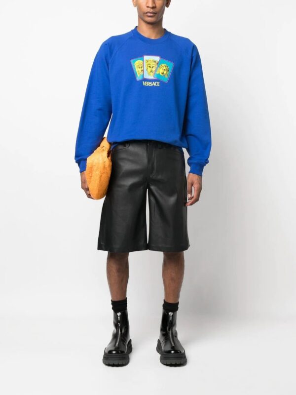 Versace  logo-print cotton sweatshirt - Image 2