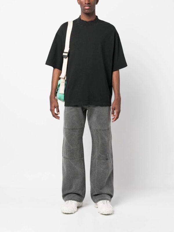 Acne Studios  logo-neck cotton T-shirt - Image 2