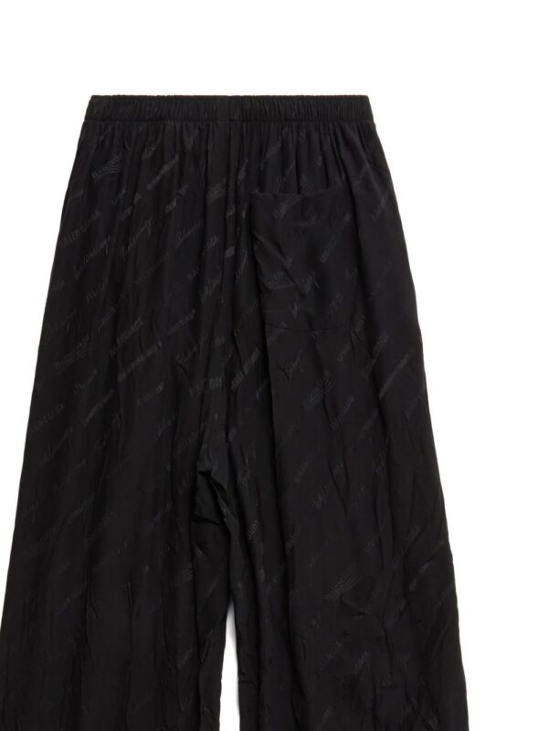 Balenciaga  logo-jacquard wide-leg trousers - Image 2