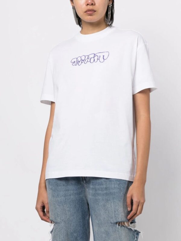 Off-White  Sketch Arrow-embroidered cotton T-shirt - Image 3