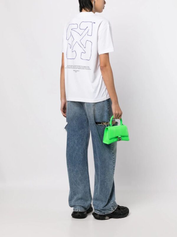 Off-White  Sketch Arrow-embroidered cotton T-shirt - Image 2