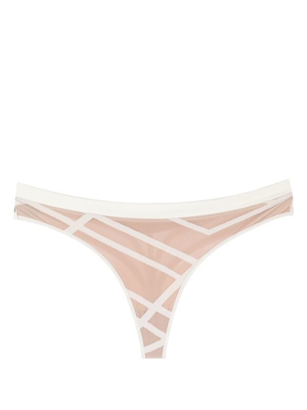 Marlies Dekkers  Illusionist patterned-jacquard butterfly thong