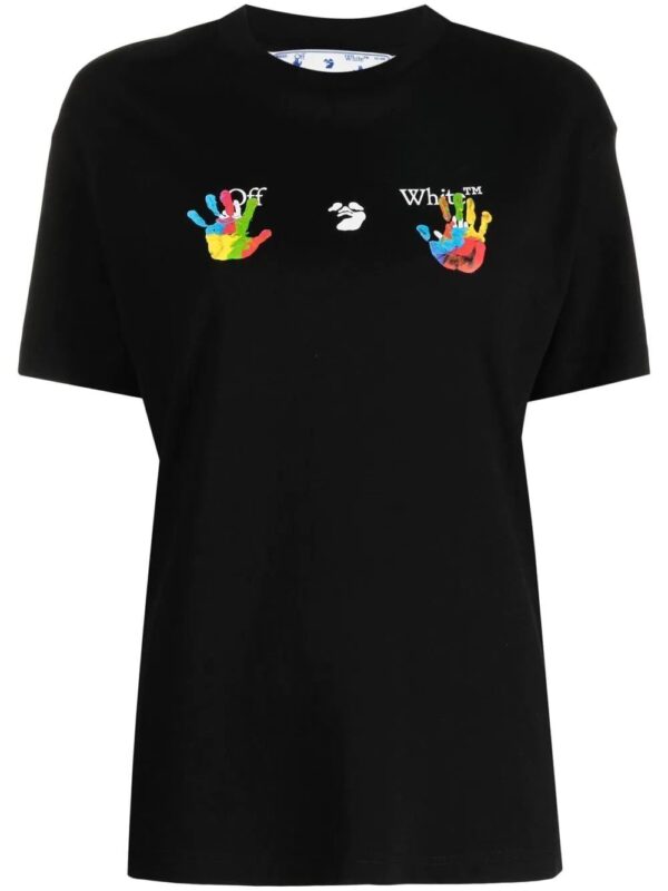 Off-White  Hand logo-print cotton T-shirt