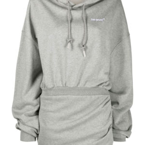 Off-White  logo-print hoodie dress