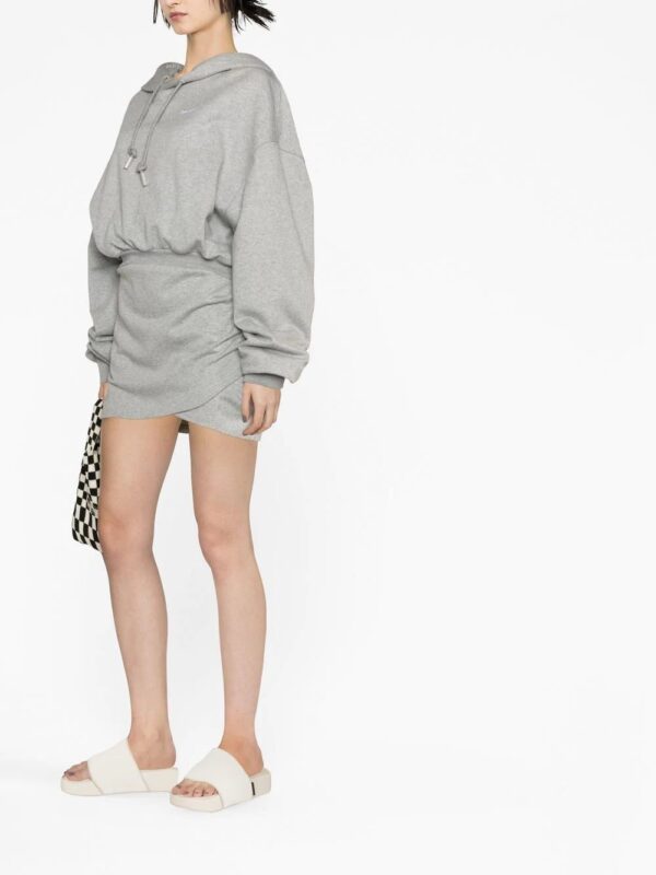 Off-White  logo-print hoodie dress - Image 3