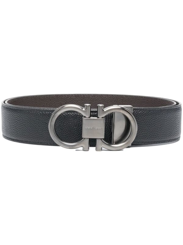 Ferragamo double-gancini leather belt