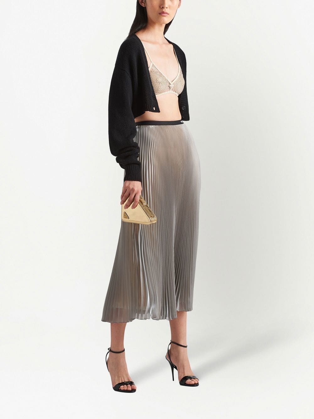 Prada rhinestone-embellished mesh bralette - Image 2