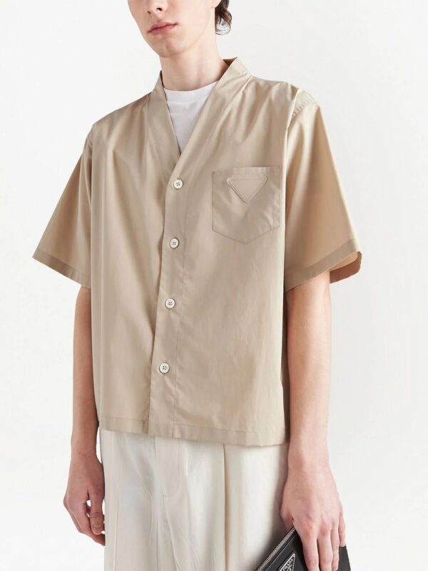 Prada  short-sleeved V-neck shirt - Image 4