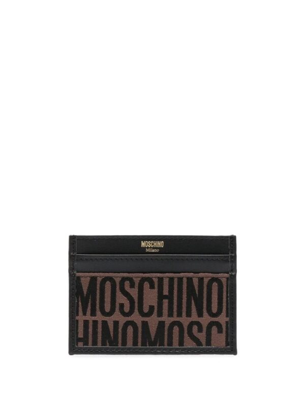Moschino  monogram logo stamp cardholder