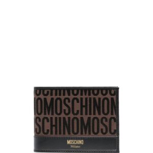 Moschino  monogram logo stamp bi-fold wallet