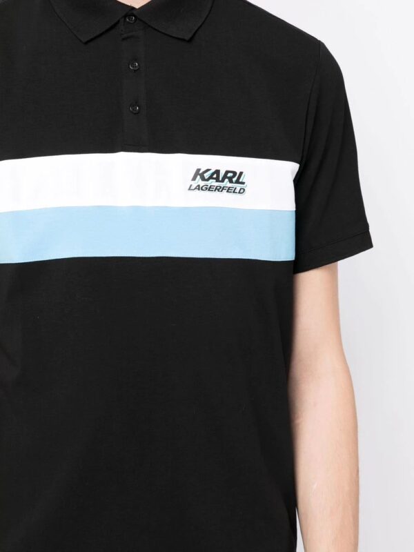 Karl Lagerfeld  logo-print short-sleeve polo shirt - Image 4