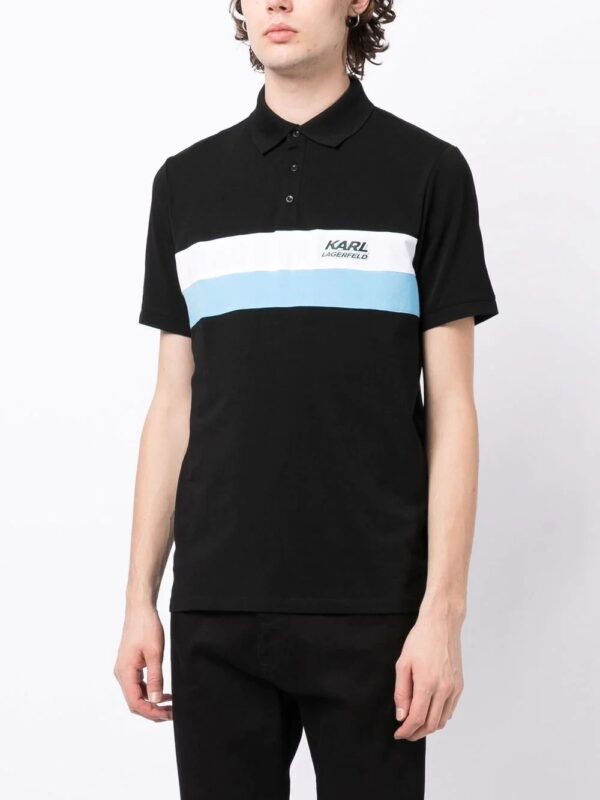 Karl Lagerfeld  logo-print short-sleeve polo shirt - Image 3