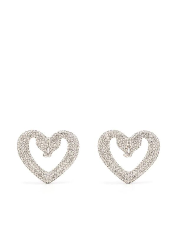 Swarovski  Una crystal-embellished clip earrings