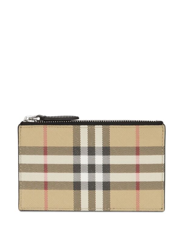 Burberry Vintage-Check zipped card case