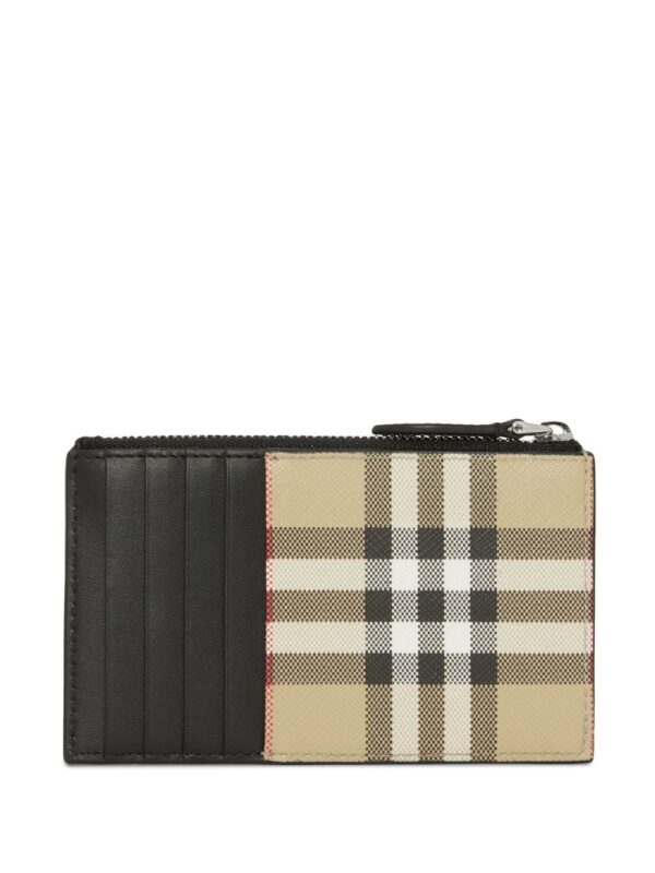 Burberry Vintage-Check zipped card case - Image 2