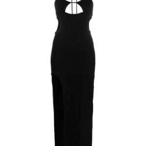 Off-White  cut-out halterneck dress