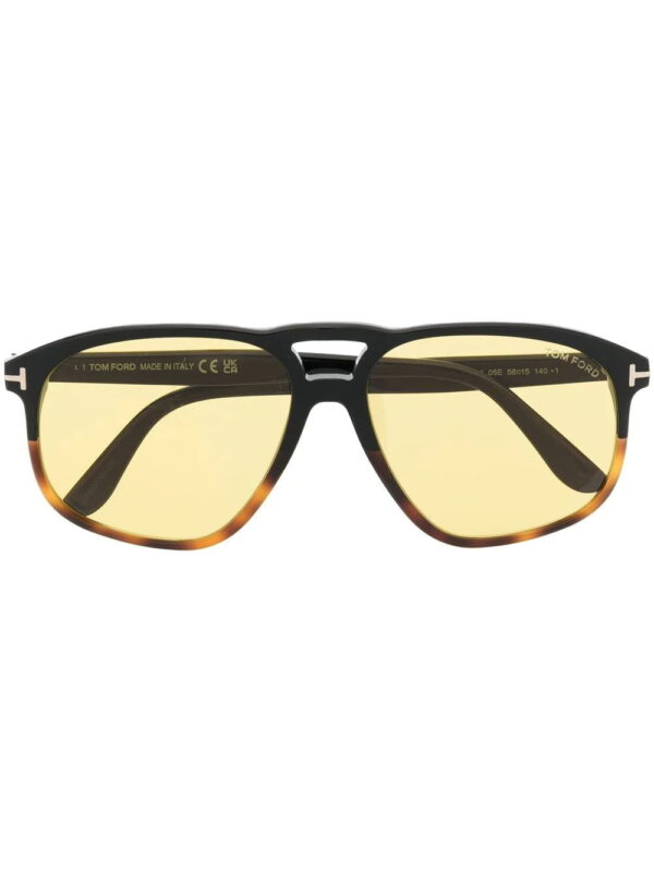 Tom Ford tinted double-bridge sunglasses  Made in Italy