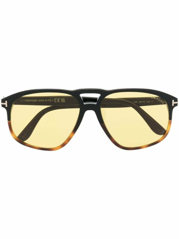 Tom Ford Eyewear tinted double-bridge sunglasses
