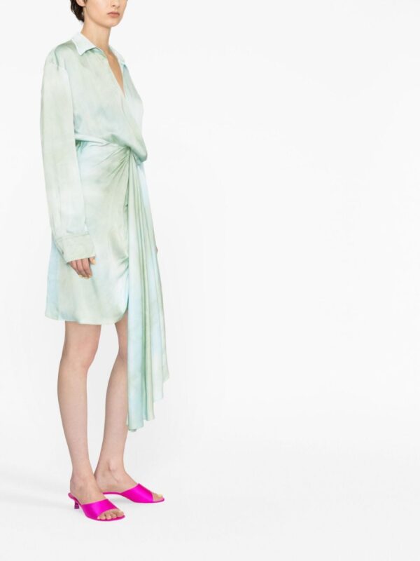 Off-White asymmetric tie-dye dress - Image 4