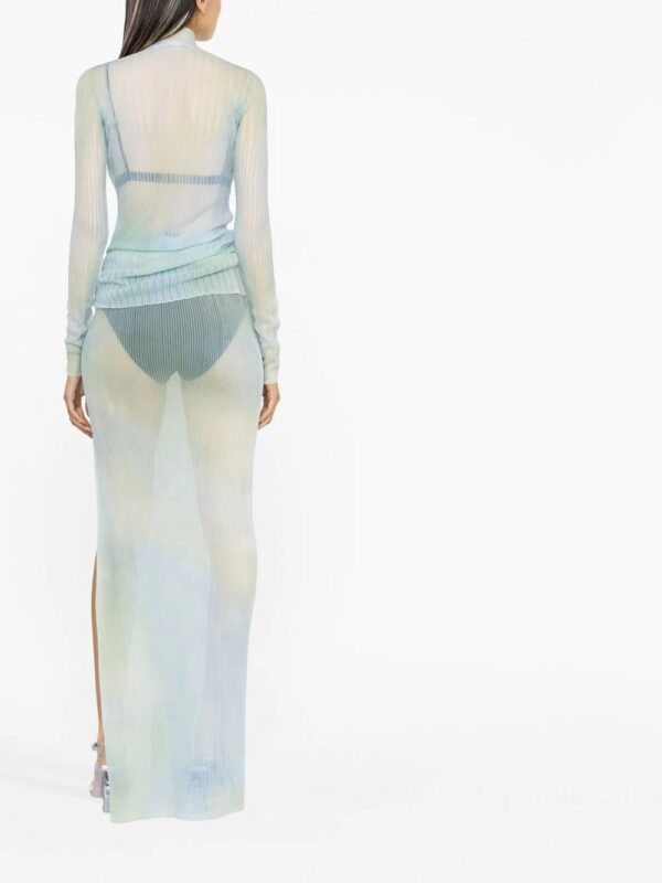 Off-White  tie-dye sheer maxi skirt - Image 4