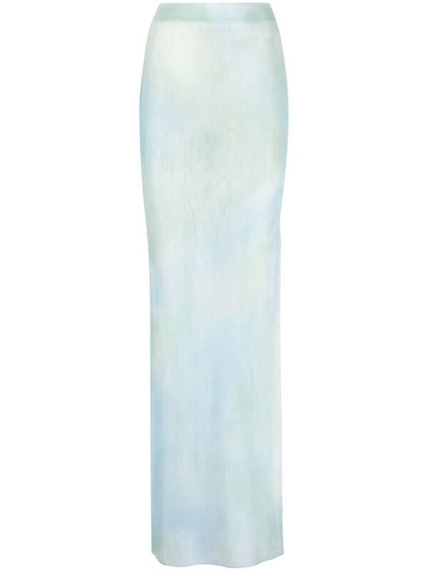 Off-White  tie-dye sheer maxi skirt