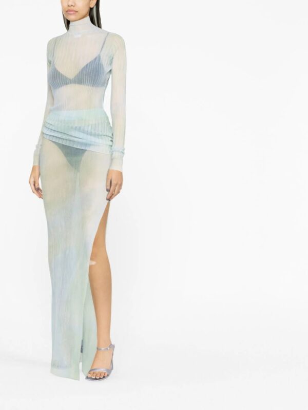 Off-White  tie-dye sheer maxi skirt - Image 3
