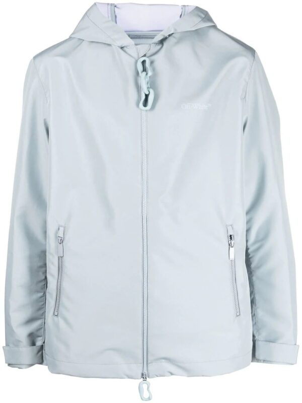Off-White  Quote hooded windbreaker