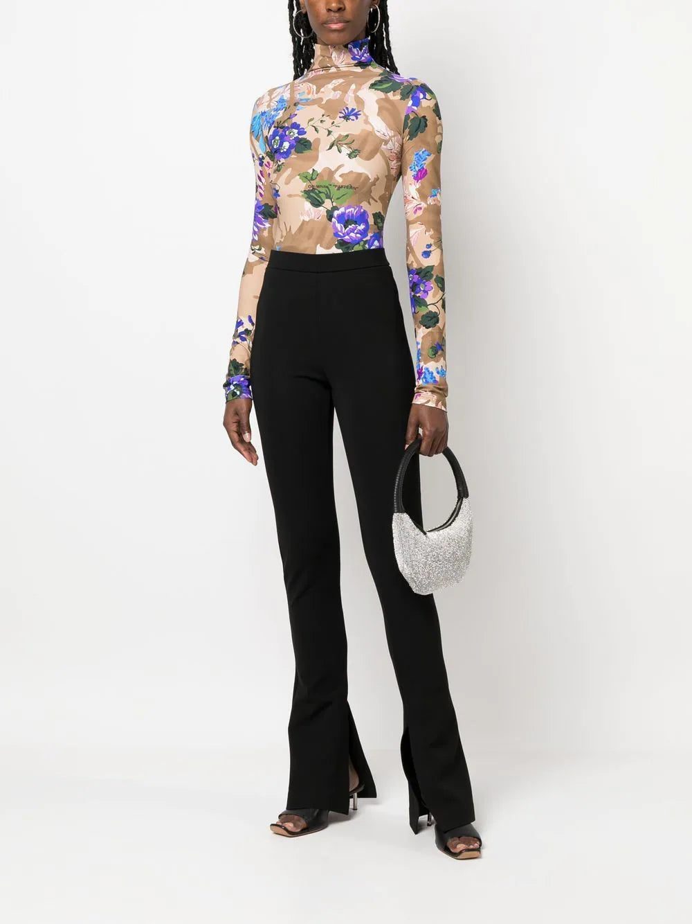 Off-White crepe jersey flared leggings - Image 2