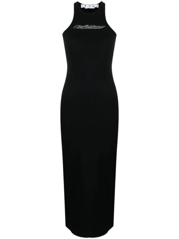 Off-White  Bling Baseball Rowing midi dress